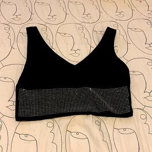 Black crop top